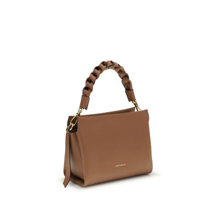Beige Calf Leather Bos Taurus Handbag