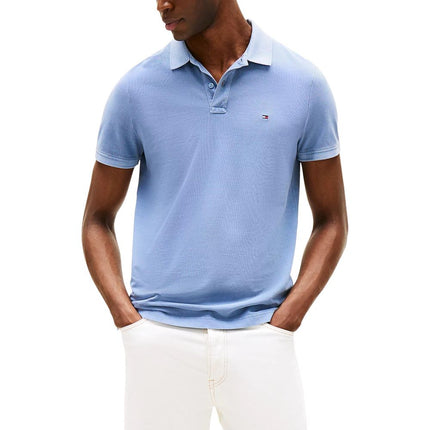 Blue Cotton Polo Shirt
