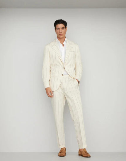 Bicolor Wool Two-Piece Suit