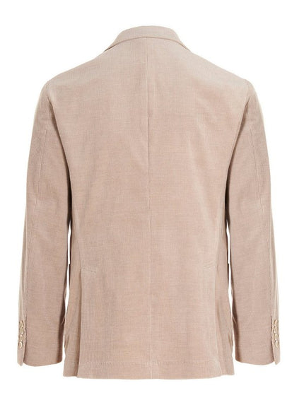 Beige Cotton Blazer