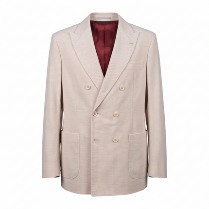 Beige Cotton Blazer