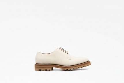 Beige Leather Oxfords And Derbies