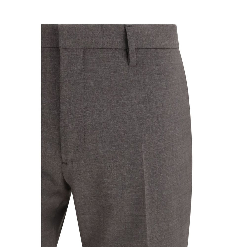 Gray Fleece Wool Two-Piece Suit