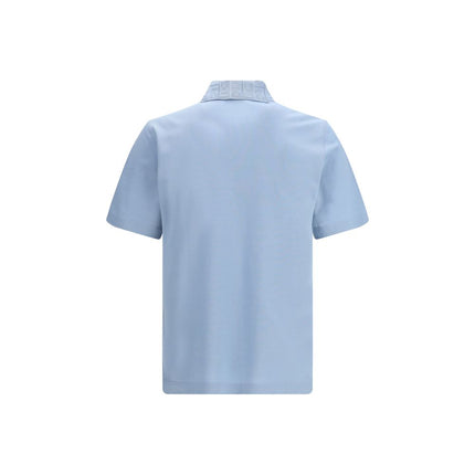 Blue Cotton Polo Shirt