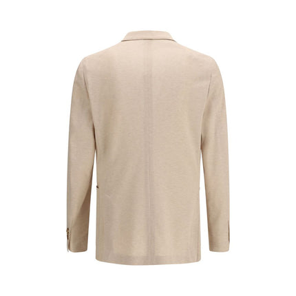 Beige Cotton Blazer