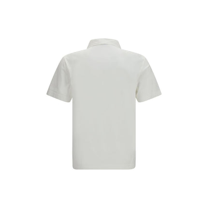 White Cotton Polo Shirt
