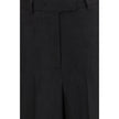 Black Viscose Bermuda Shorts
