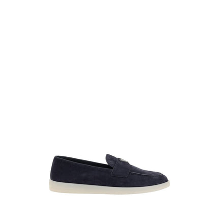 Blue Calf Leather Bos Taurus Slip-On Loafers