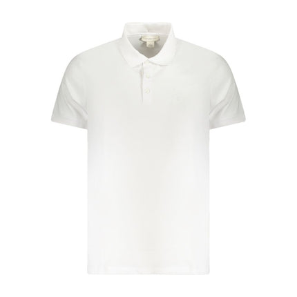 White Cotton Men Polo